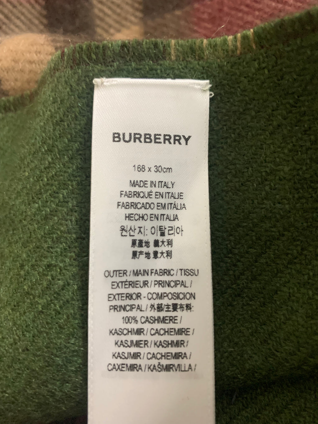 Sciarpa in cashmere Burberry