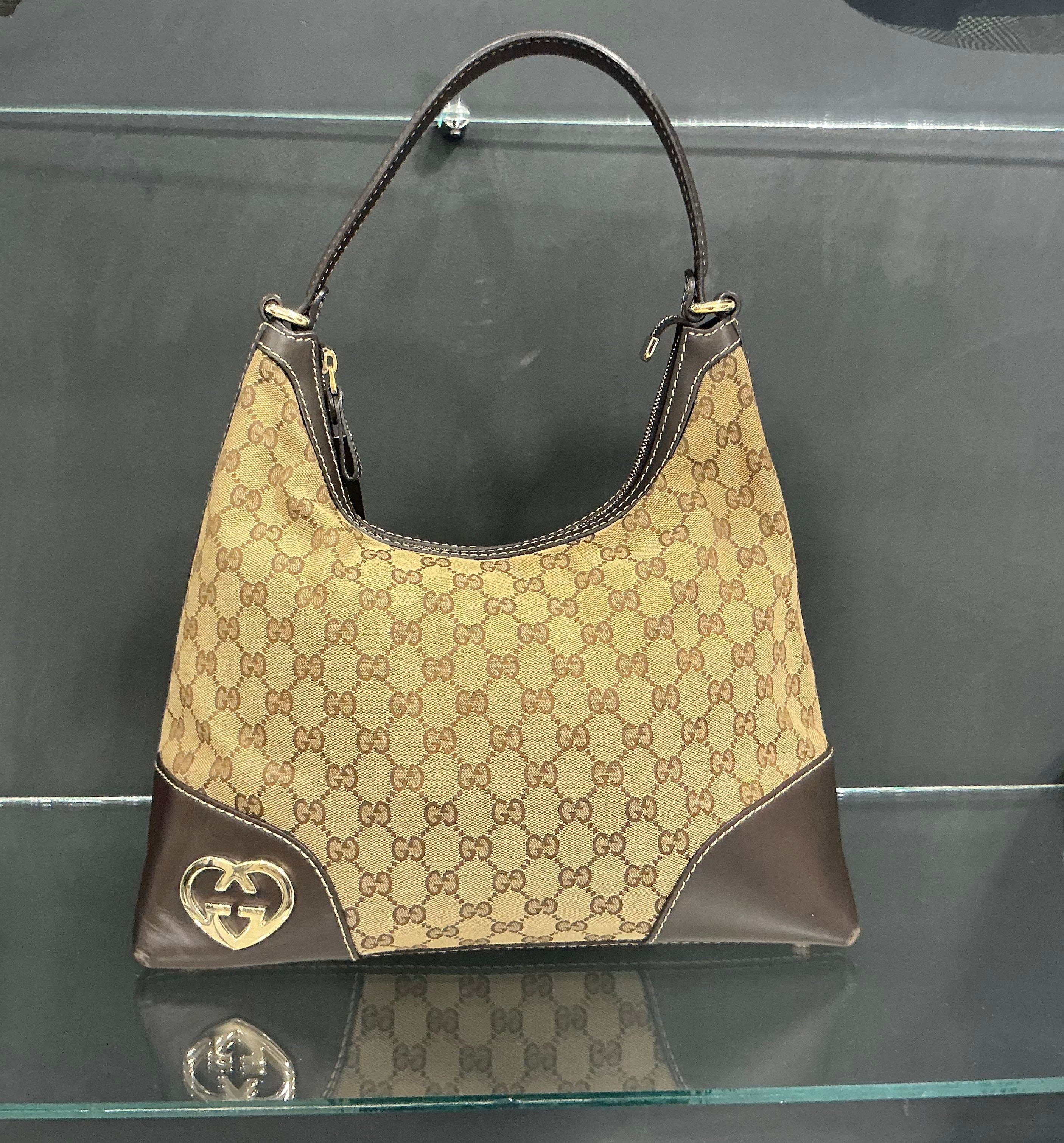 Borsa Brown GG Canvas Bella [Preloved]