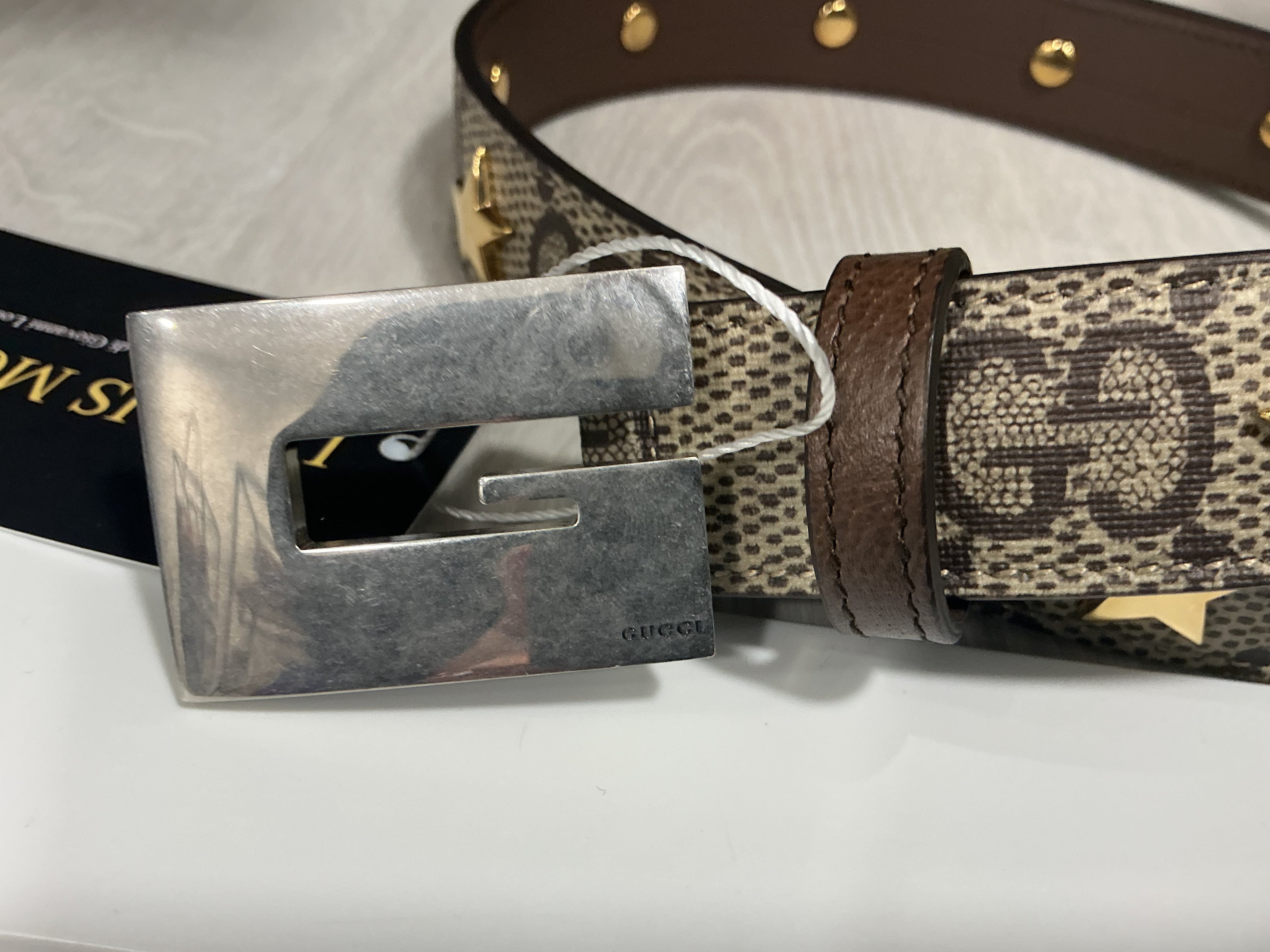 Cintura Gucci GG Stars [Preloved]