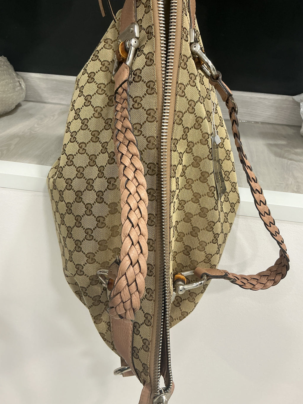 Sac cabas Gucci en bambou