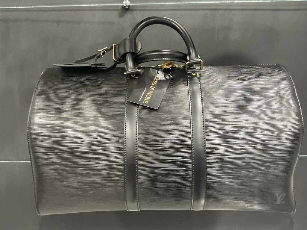 Borsa da Viaggio Louis Vuitton Keepall 50 Nera Epi Leather [Preloved]