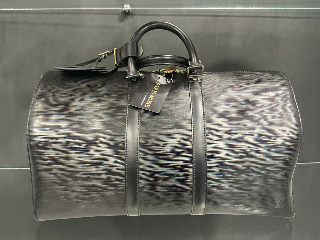 Borsa da Viaggio Louis Vuitton Keepall 50 Nera Epi Leather [Preloved]