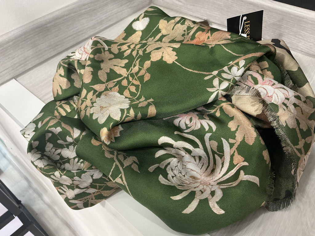 Foulard Pierre Louis Mascia Seta 100% Doppia Fantasia [Preloved]