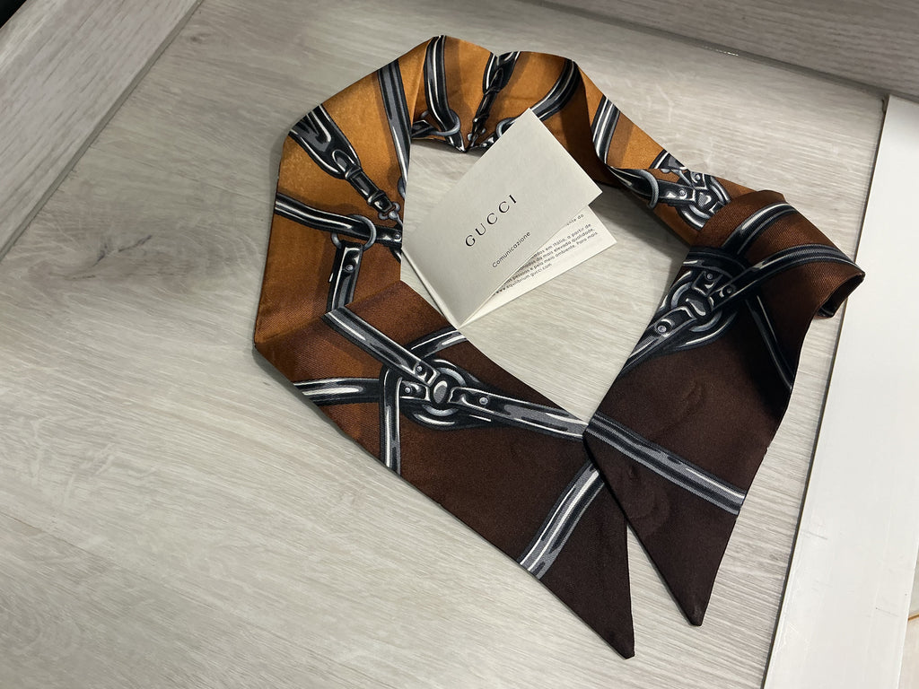 Foulard Twill Gucci in seta 100% [Preloved]