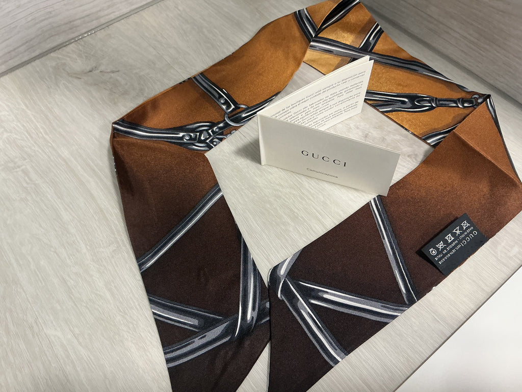 Foulard Twill Gucci in seta 100% [Preloved]