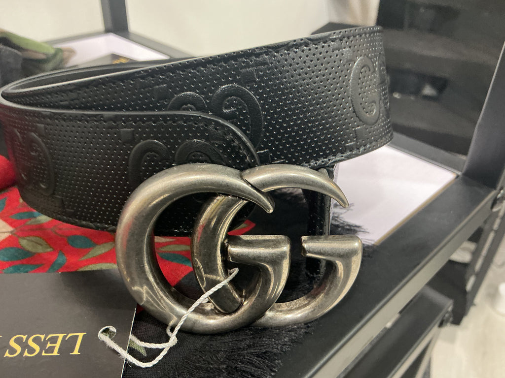 Cintura Gucci GG Marmont nera