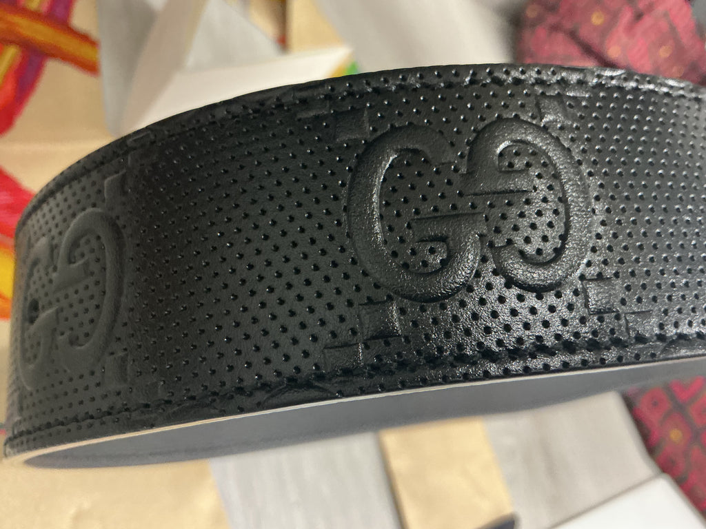 Cintura Gucci GG Marmont nera