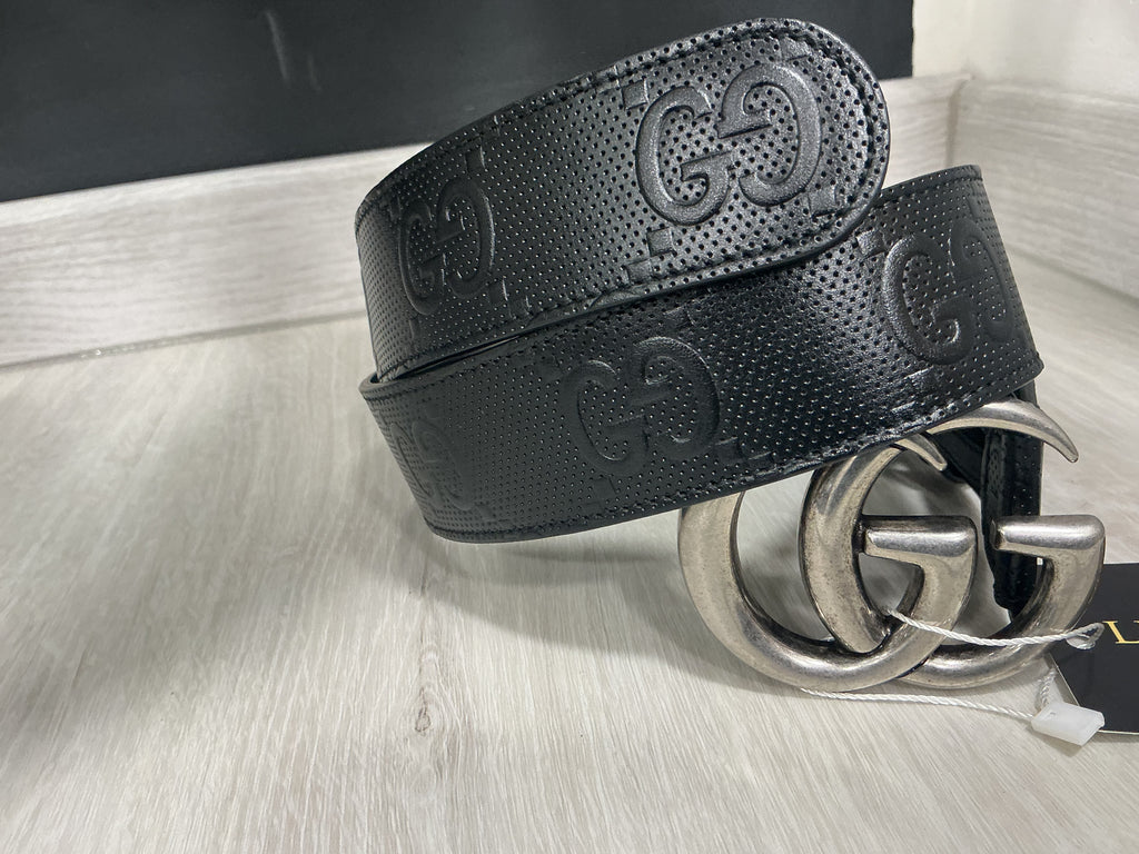 Cintura Gucci GG Marmont nera