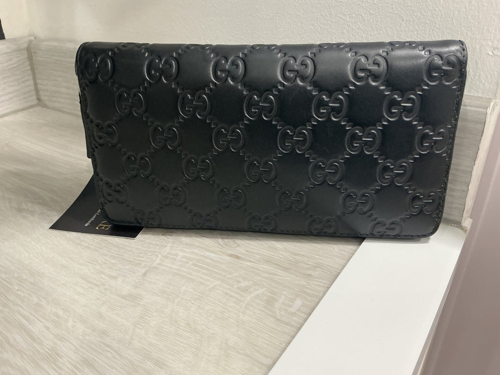 Portafoglio Gucci Guccissima Pelle Nera