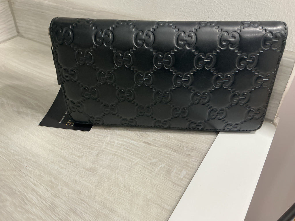 Portafoglio Gucci Guccissima Pelle Nera