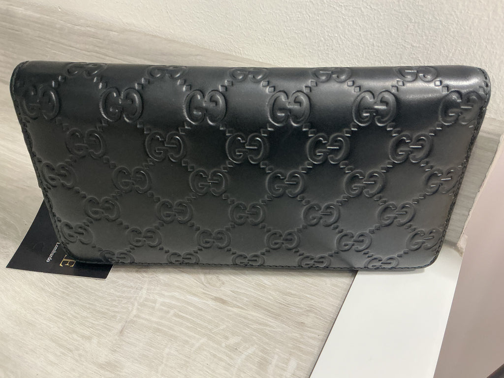 Portafoglio Gucci Guccissima Pelle Nera