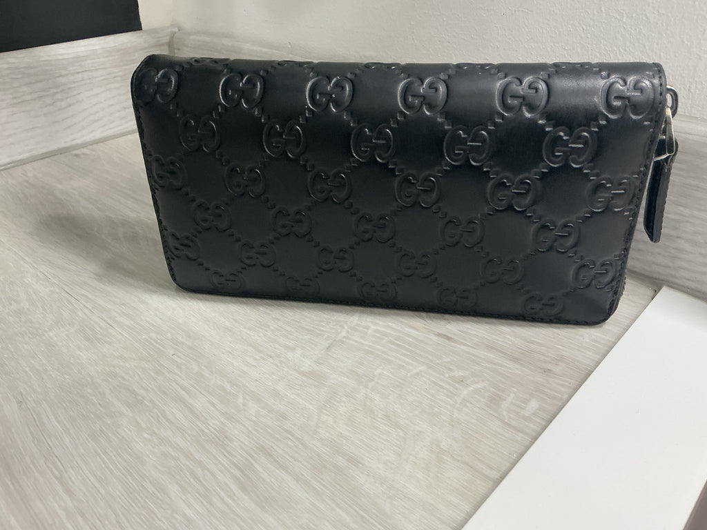 Portafoglio Gucci Guccissima Pelle Nera