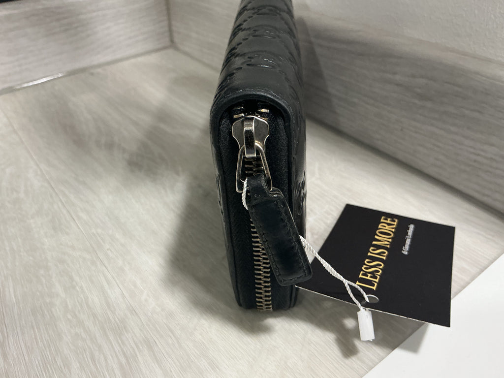 Portafoglio Gucci Guccissima Pelle Nera
