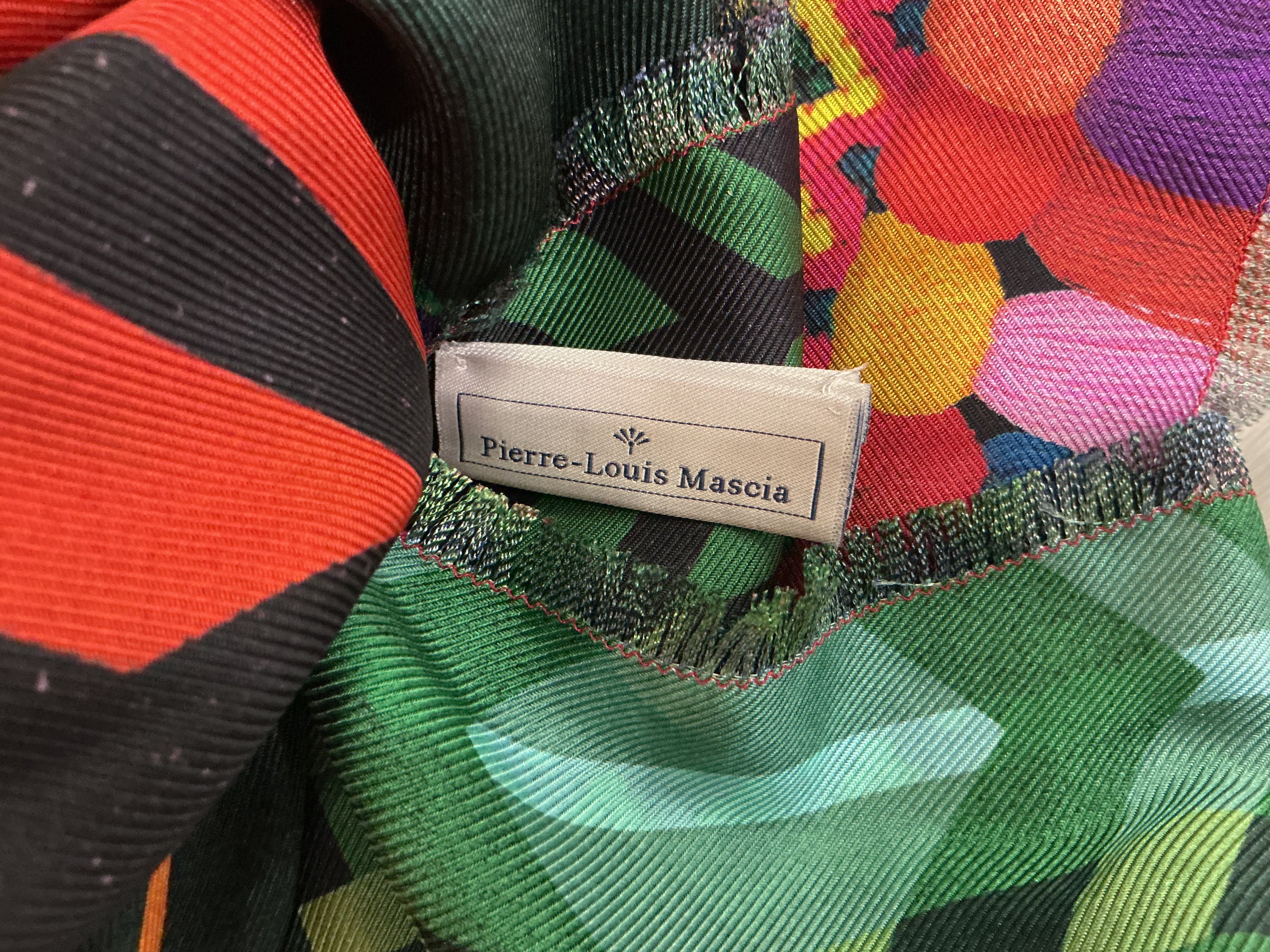 Sciarpa Pierre Louis Mascia Double-Face Seta 100% Extralarge [Preloved]