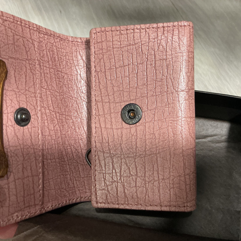 Portachiavi Gucci Bamboo Rosa – Nuovo con Scatola