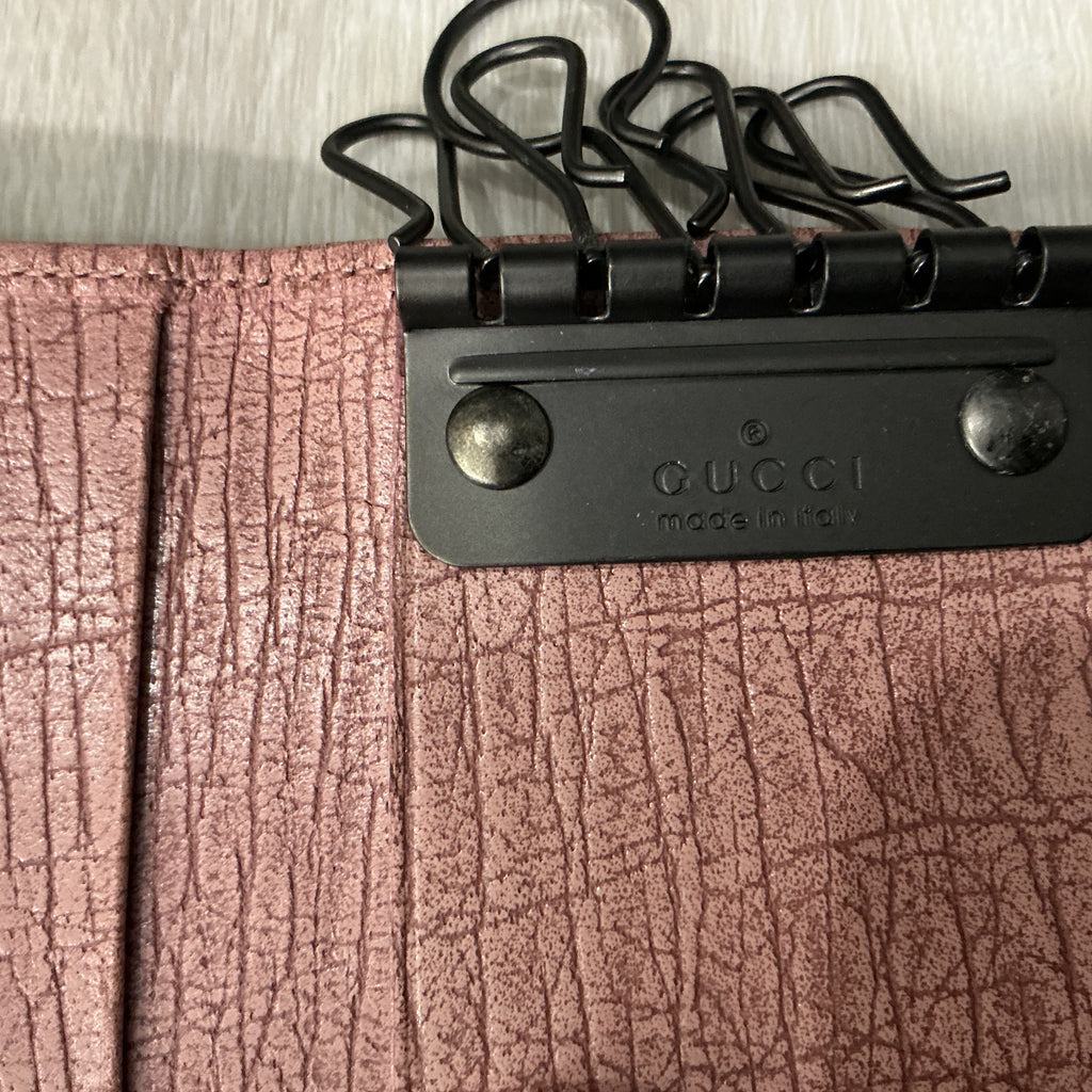 Portachiavi Gucci Bamboo Rosa – Nuovo con Scatola