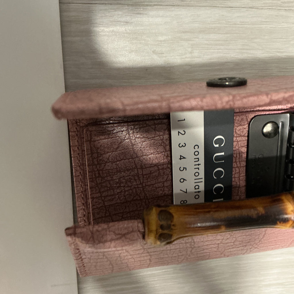 Portachiavi Gucci Bamboo Rosa – Nuovo con Scatola