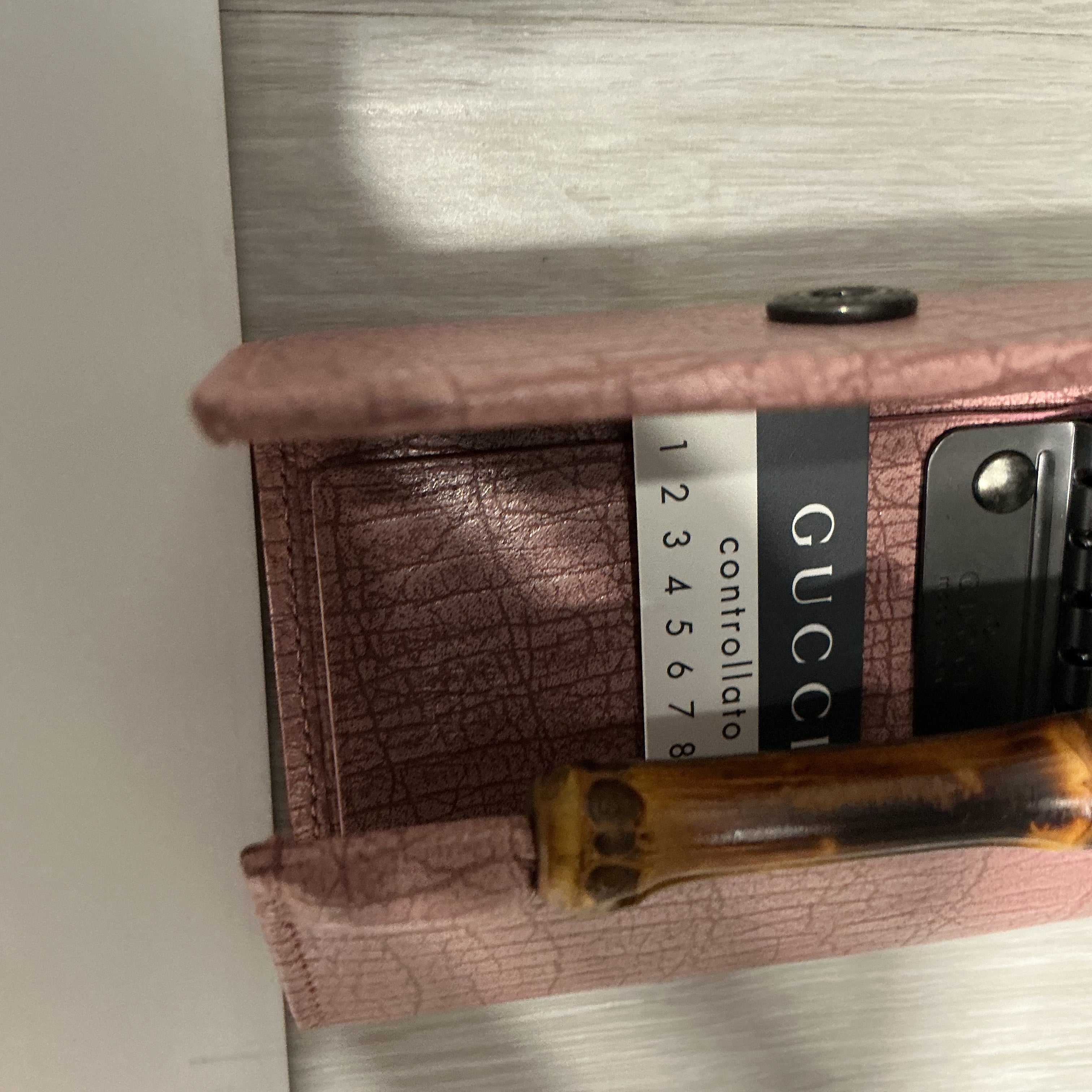 Portachiavi Gucci Bamboo Rosa – Nuovo con Scatola