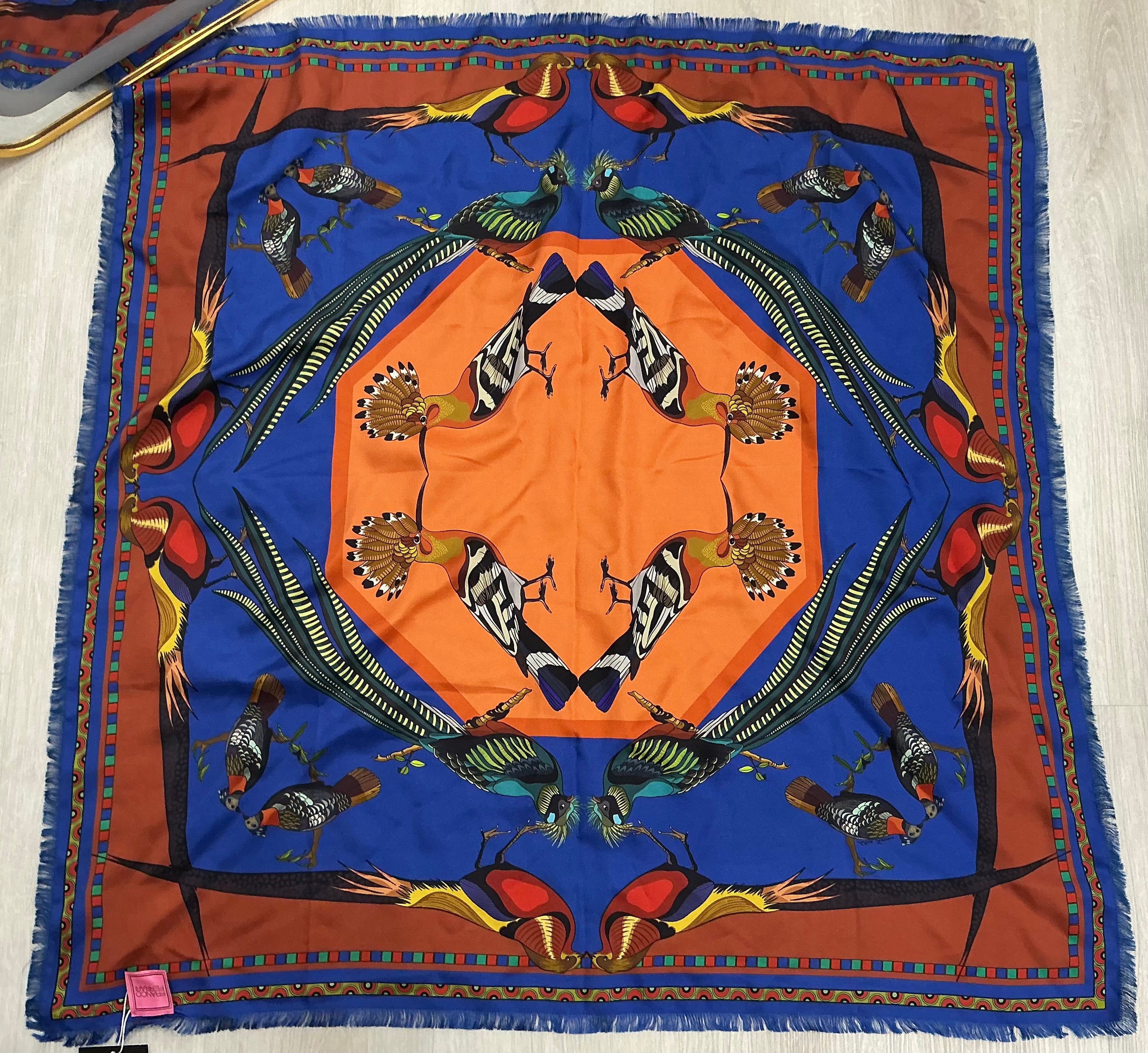 Foulard Franco Ferrari in Seta 90x90 Double Face [Preloved]