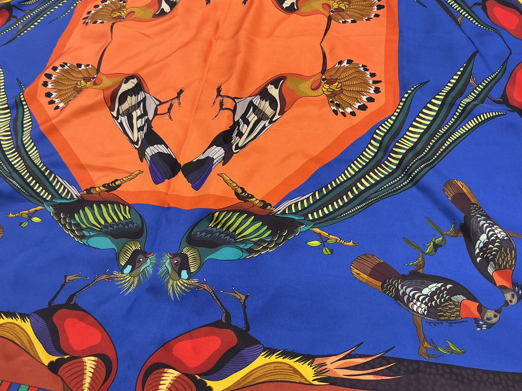 Foulard Franco Ferrari in Seta 90x90 Double Face [Preloved]