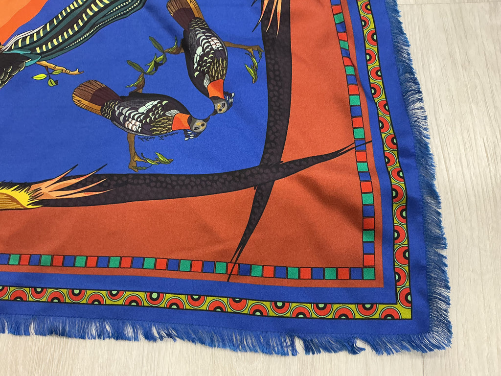 Foulard Franco Ferrari in Seta 90x90 Double Face [Preloved]