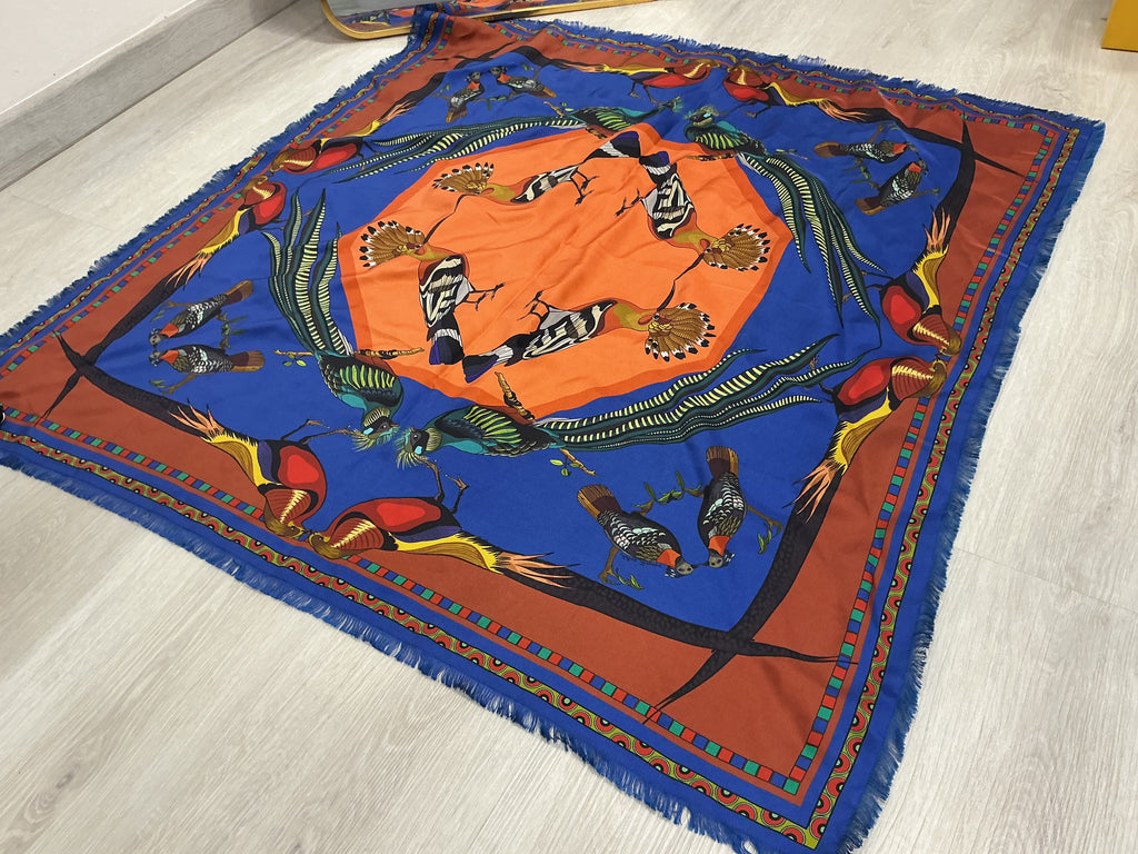 Foulard Franco Ferrari in Seta 90x90 Double Face [Preloved]