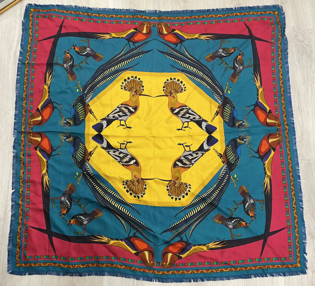 Foulard Franco Ferrari in Seta 90x90 Double Face [Preloved]