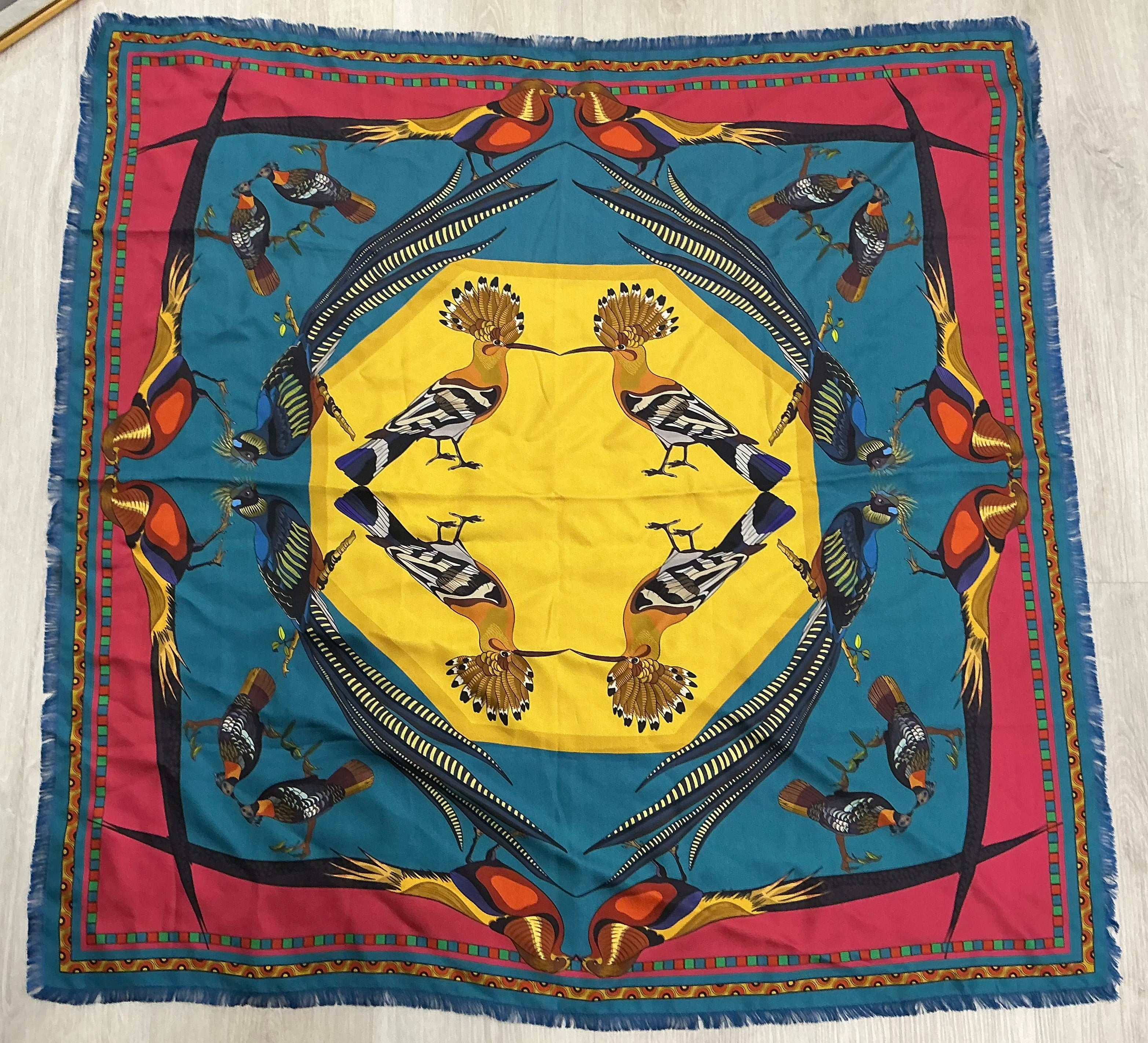 Foulard Franco Ferrari in Seta 90x90 Double Face [Preloved]
