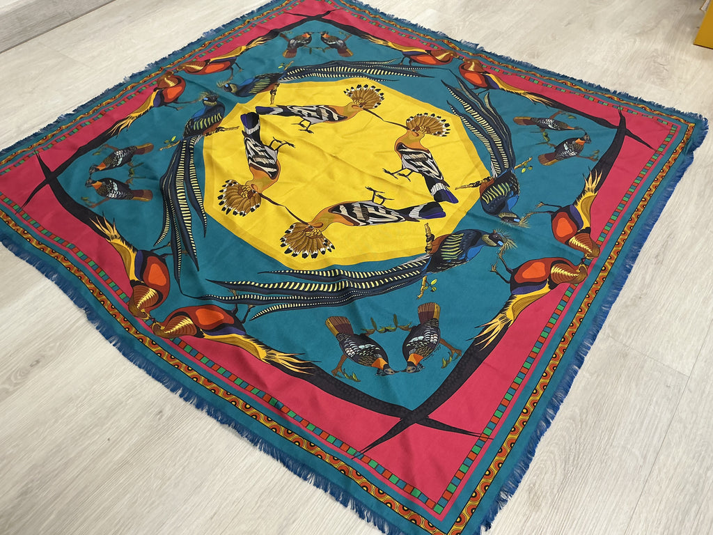 Foulard Franco Ferrari in Seta 90x90 Double Face [Preloved]