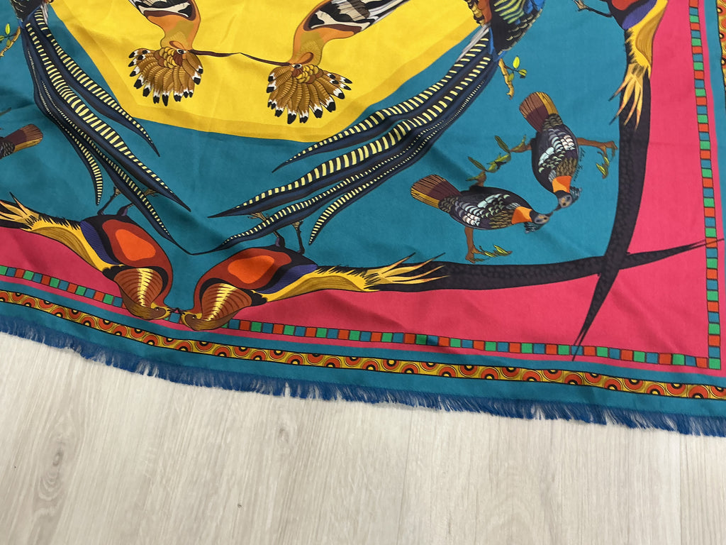 Foulard Franco Ferrari in Seta 90x90 Double Face [Preloved]