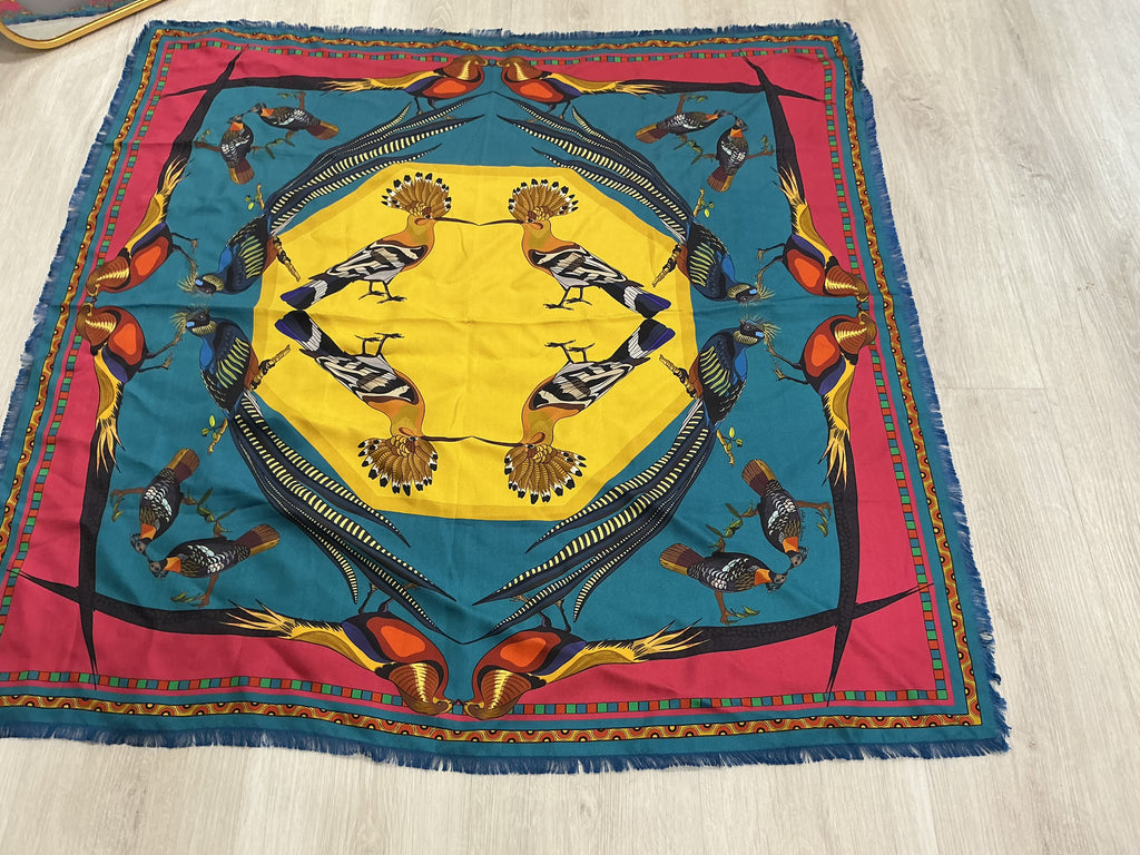 Foulard Franco Ferrari in Seta 90x90 Double Face [Preloved]