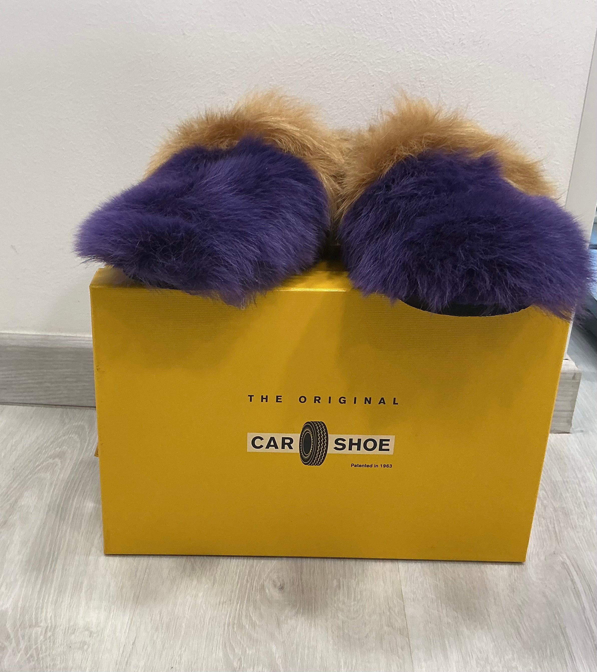Pantofole Car Shoes in Montone Bicolore [Preloved]
