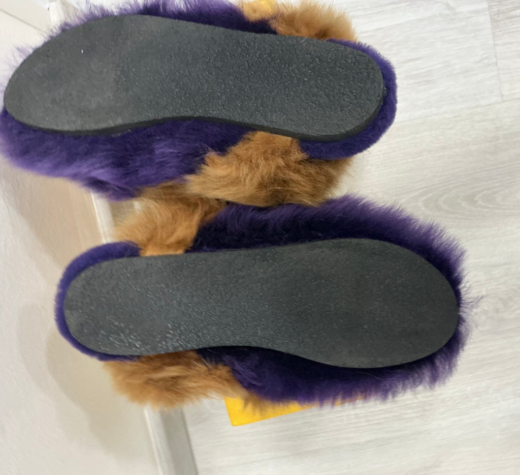 Pantofole Car Shoes in Montone Bicolore [Preloved]