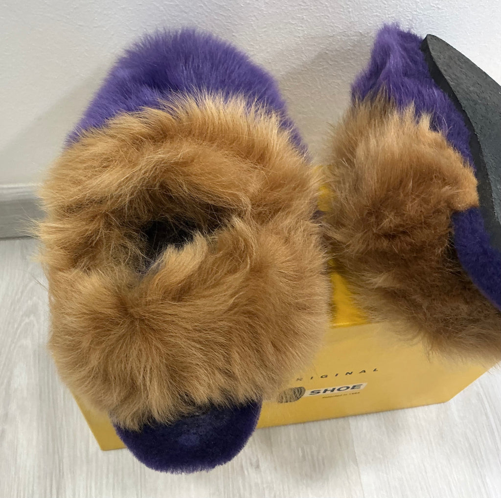 Pantofole Car Shoes in Montone Bicolore [Preloved]