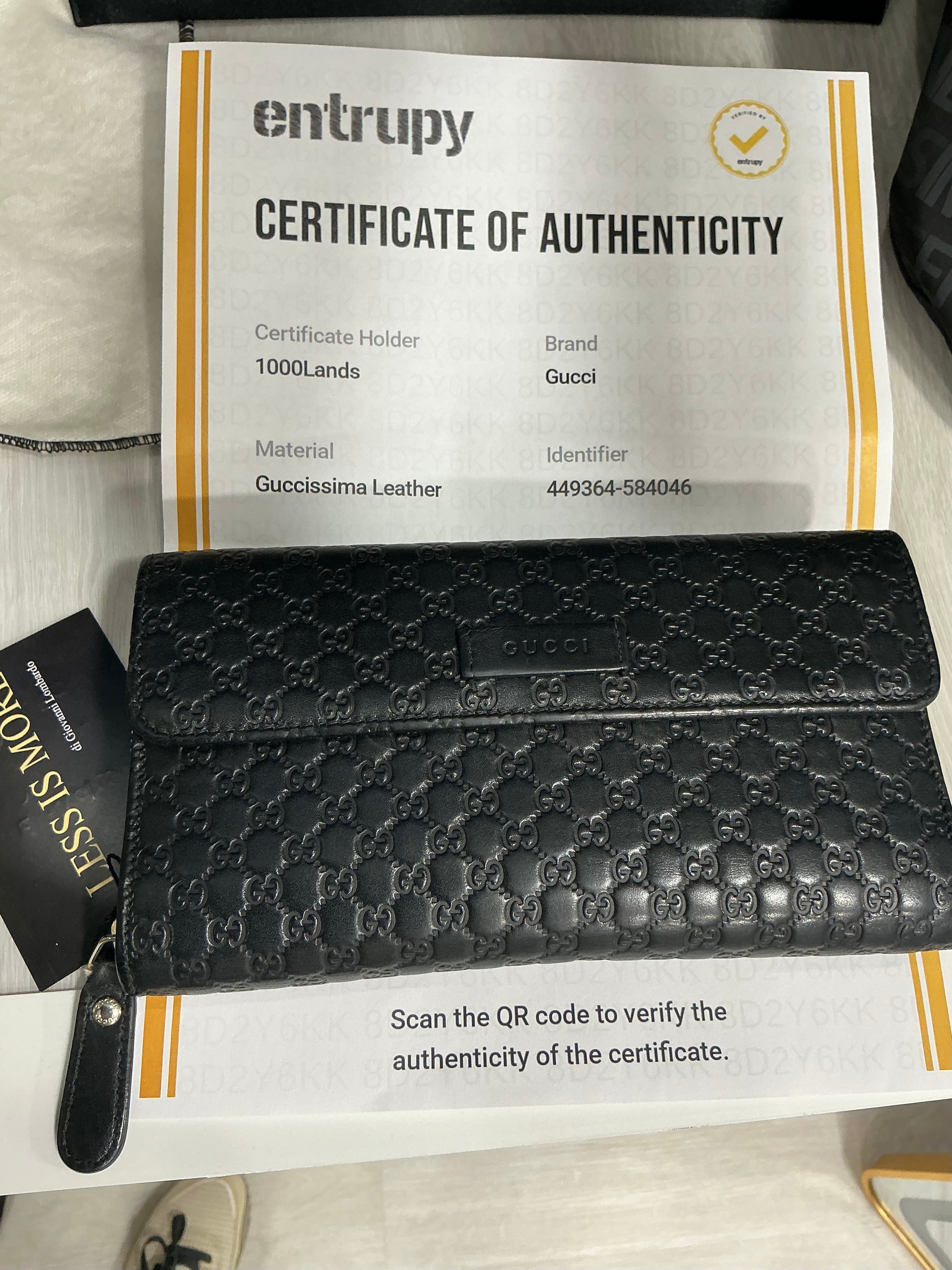 Portafoglio Gucci in pelle Guccissima nero [Preloved]