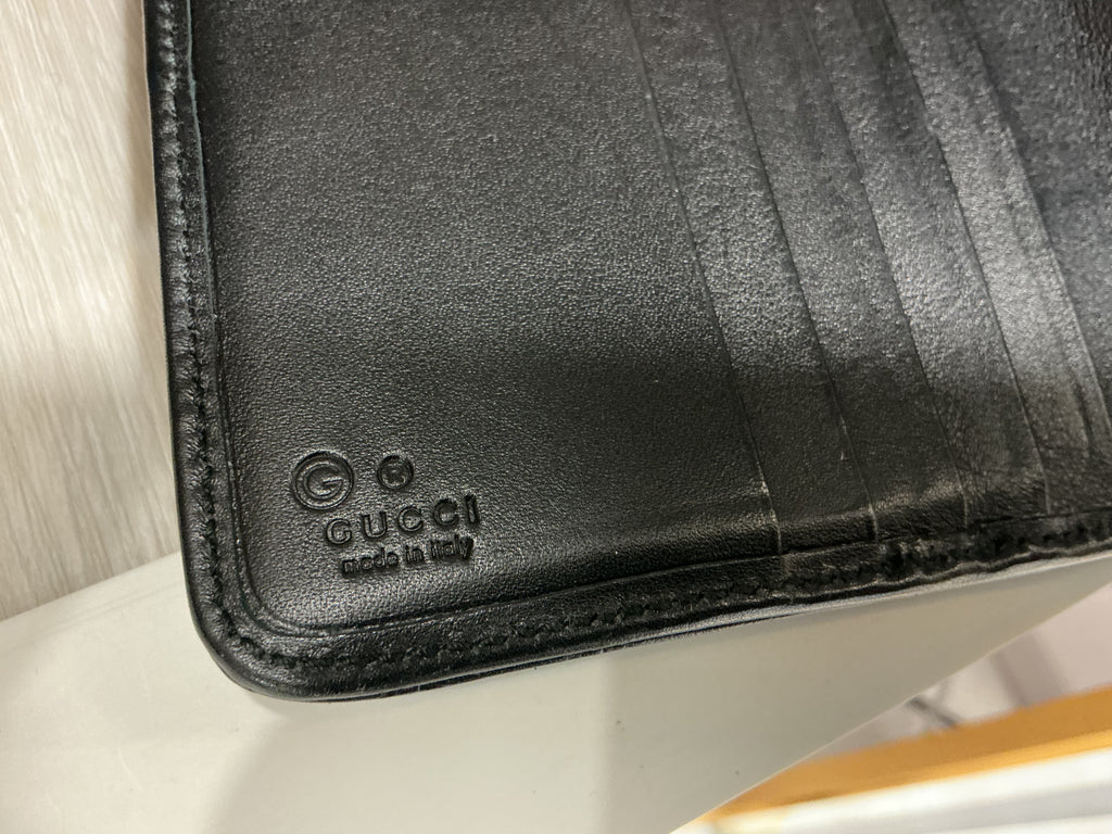 Portafoglio Gucci in pelle Guccissima nero [Preloved]
