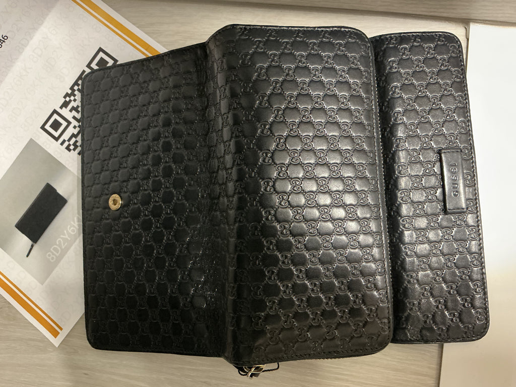 Portafoglio Gucci in pelle Guccissima nero [Preloved]
