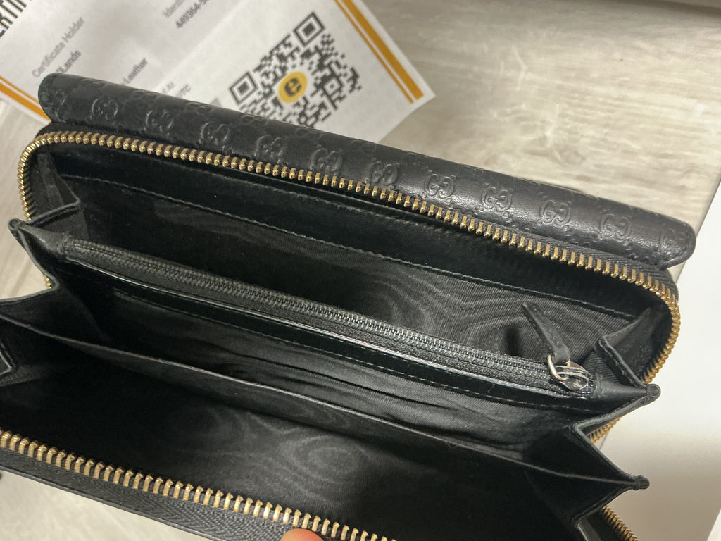 Portafoglio Gucci in pelle Guccissima nero [Preloved]