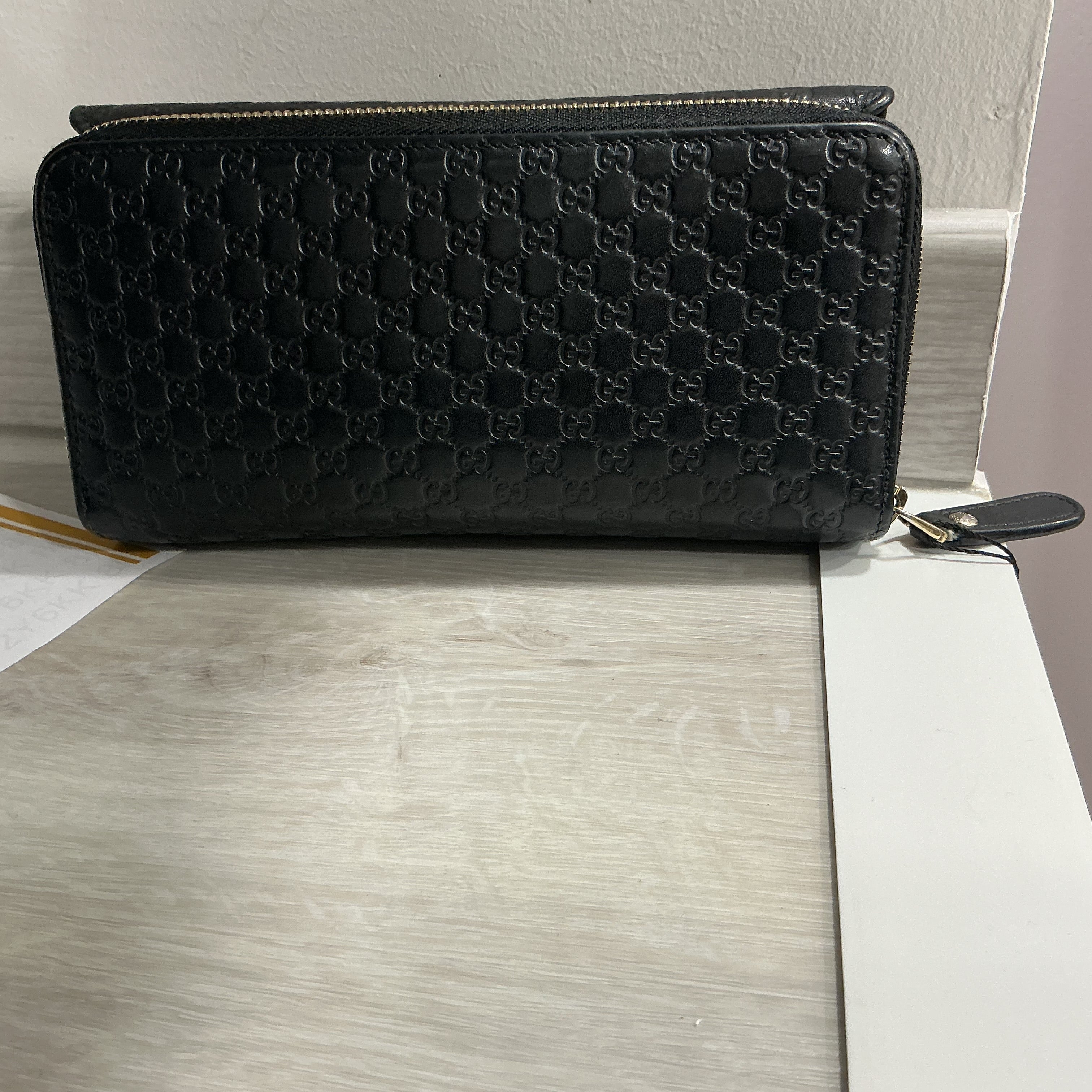 Portafoglio Gucci in pelle Guccissima nero [Preloved]