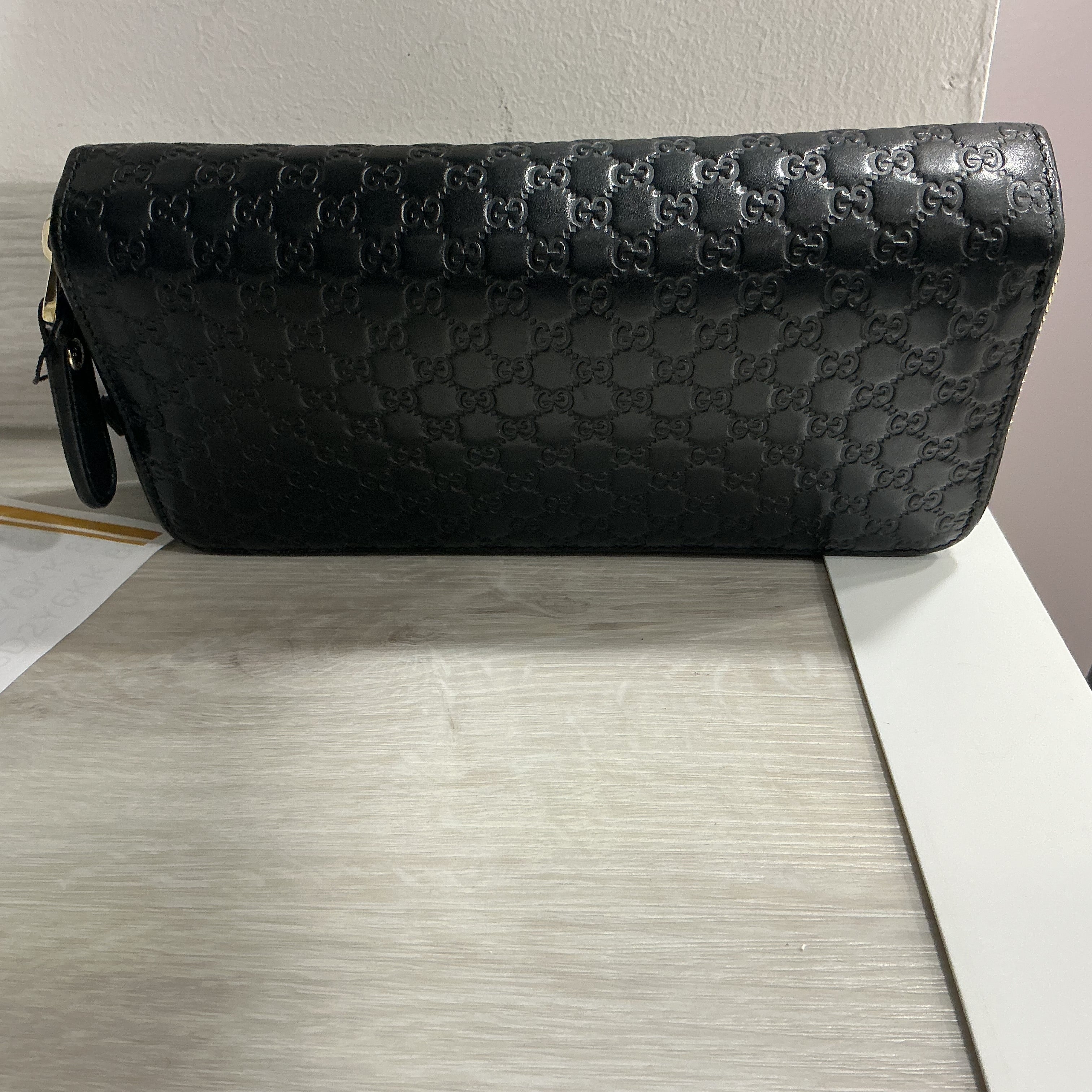 Portafoglio Gucci in pelle Guccissima nero [Preloved]