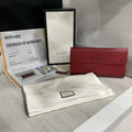 Portafoglio Gucci in pelle Guccissima bordeaux [Preloved]