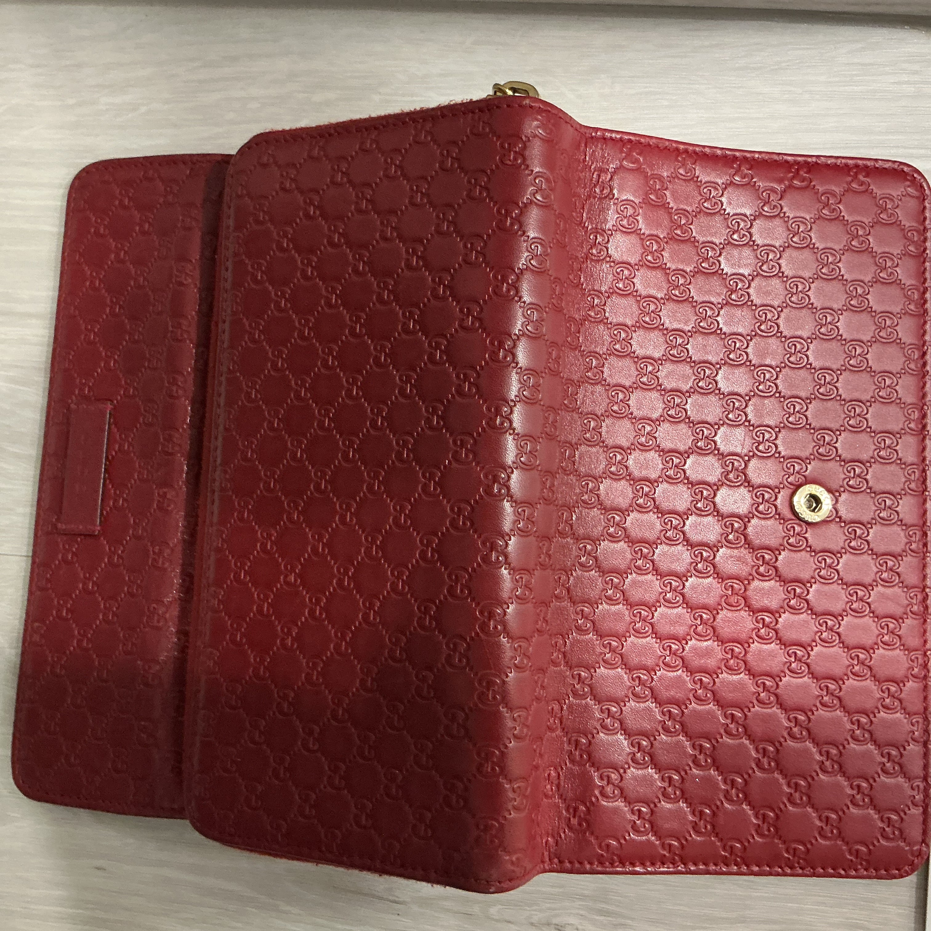 Portafoglio Gucci in pelle Guccissima bordeaux [Preloved]