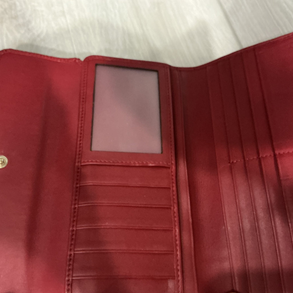 Portafoglio Gucci in pelle Guccissima bordeaux [Preloved]