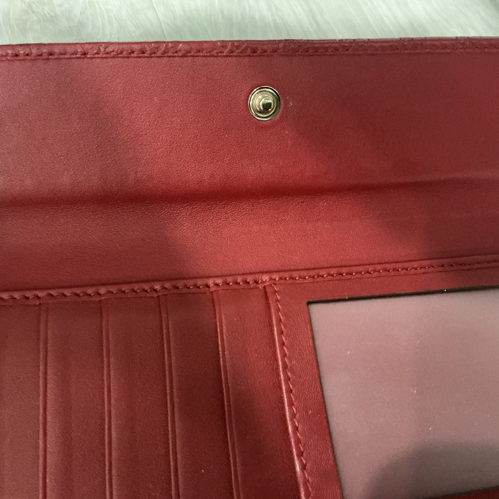 Portafoglio Gucci in pelle Guccissima bordeaux [Preloved]