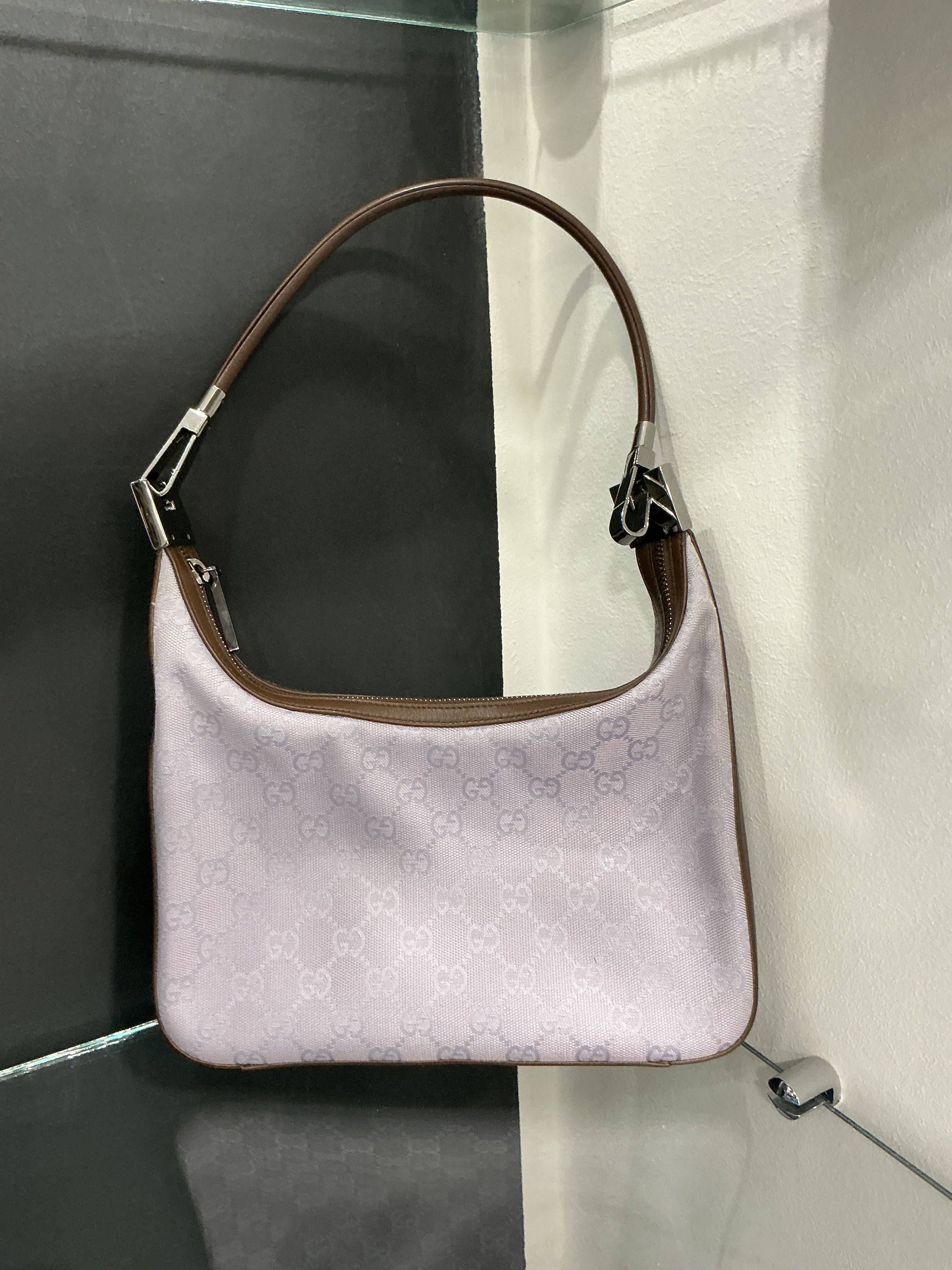 Borsa Gucci Hobo in Tela Rosa [Preloved]
