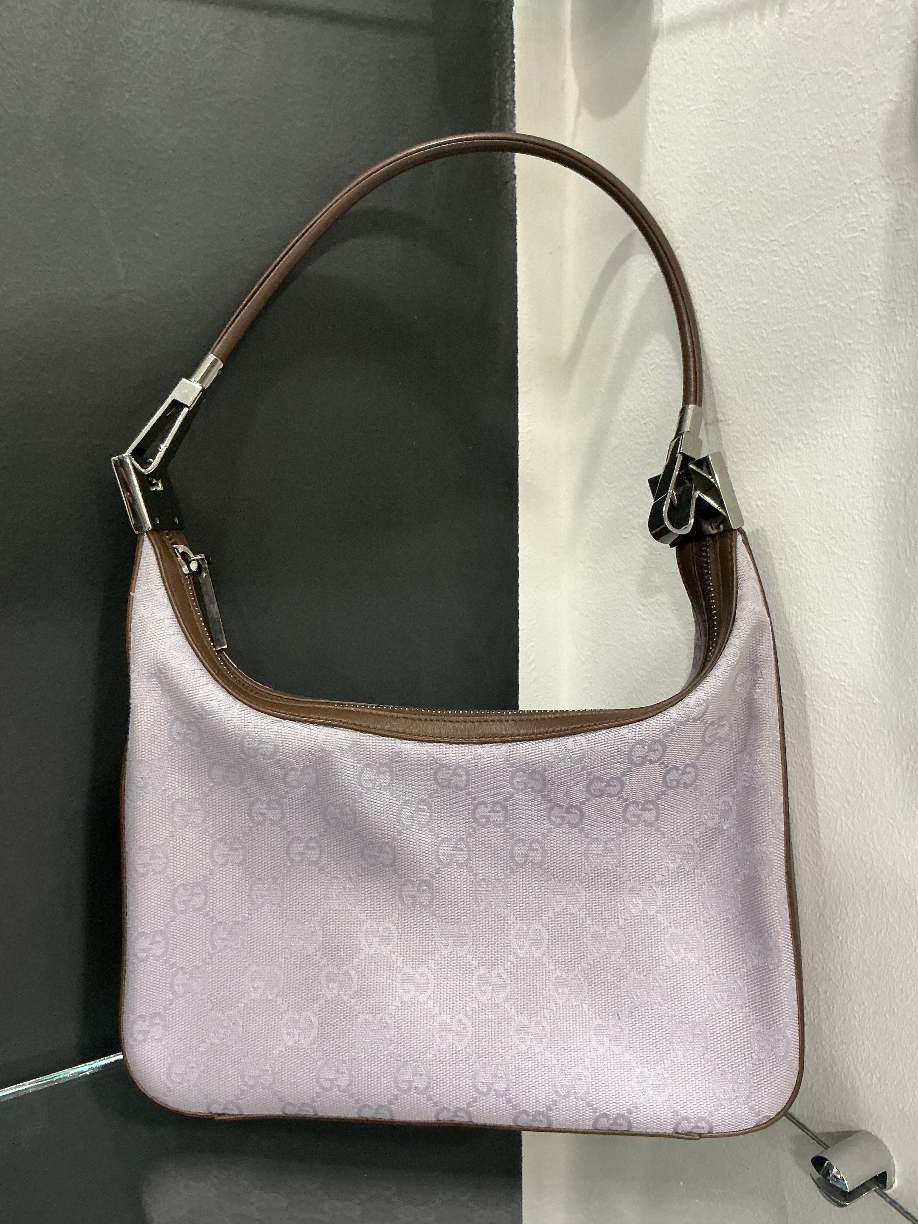 Borsa Gucci Hobo in Tela Rosa [Preloved]