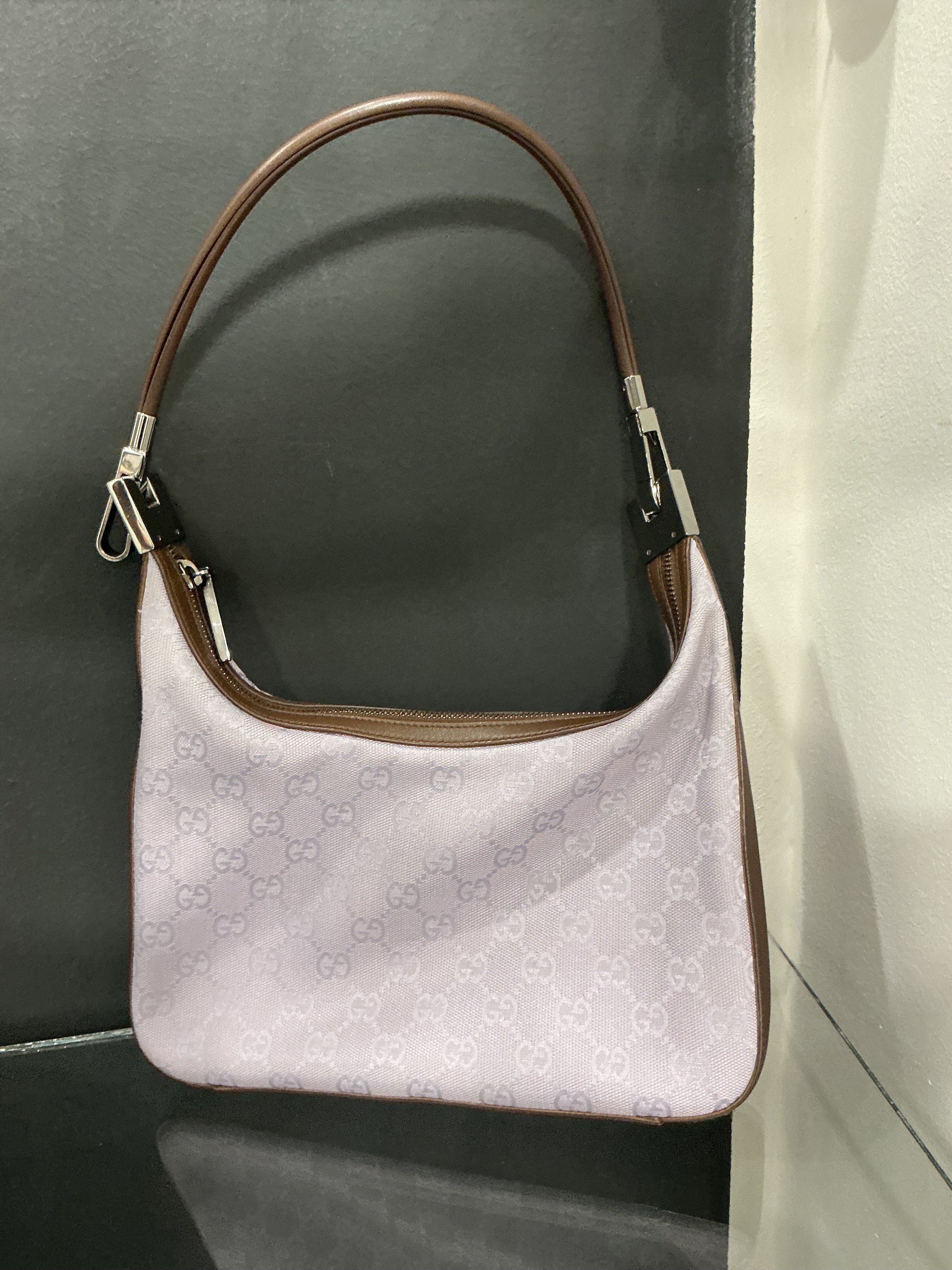 Borsa Gucci Hobo in Tela Rosa [Preloved]