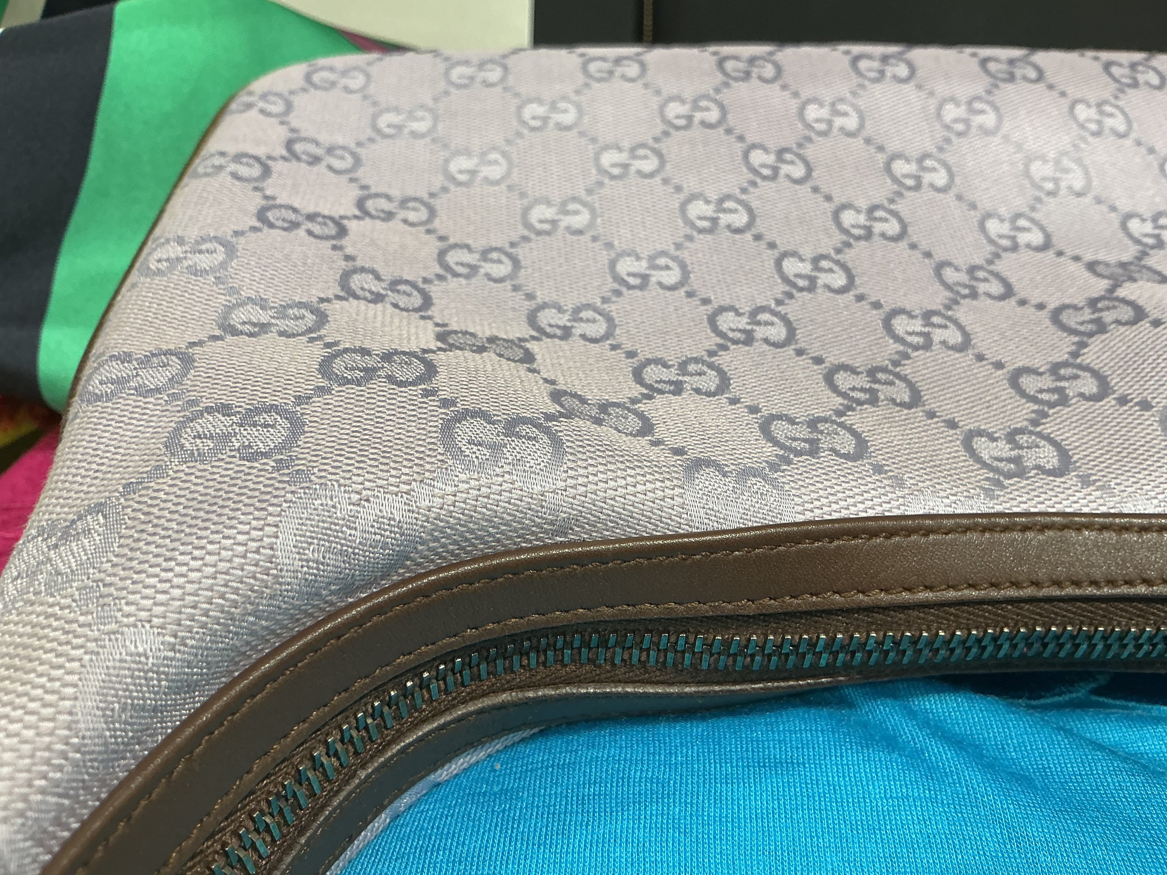 Borsa Gucci Hobo in Tela Rosa [Preloved]
