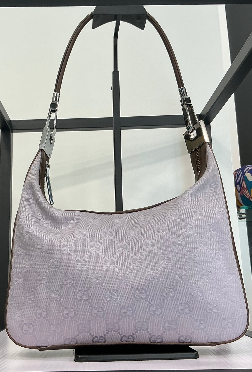 Borsa Gucci Hobo in Tela Rosa [Preloved]