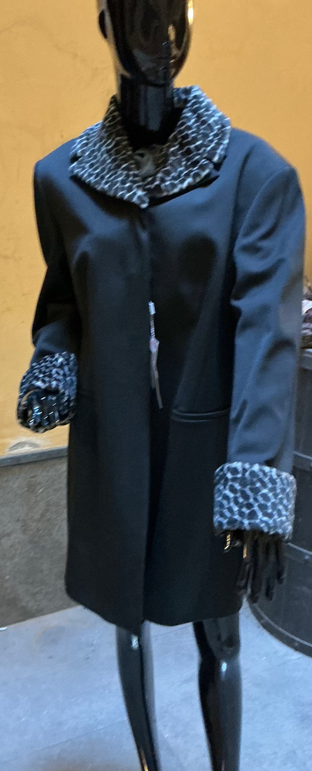 Cappotto Nero Elena Mirò | Nuovo con Etichetta